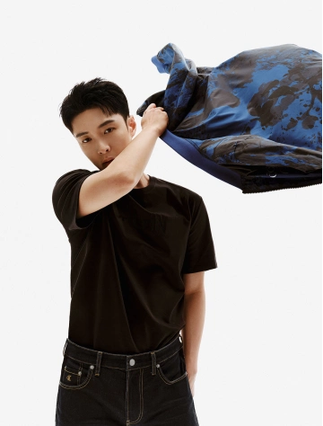 【张艺兴同款】calvin klein 男装时尚两面穿棒球服领双拉链袋单夹克