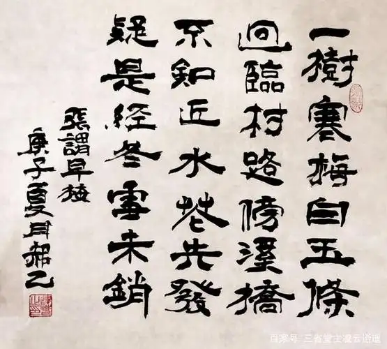 坚忍不拔,高洁孤傲的梅花,是诗人笔下永恒主题——张谓《早梅》