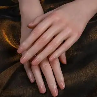 仿真手模型硅胶道具假手饰品dw03可调节直播天弓手指美甲展示手模