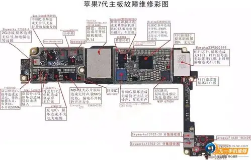 iphone7系列手机主板维修实物彩图!让苹果手机维修更简单!