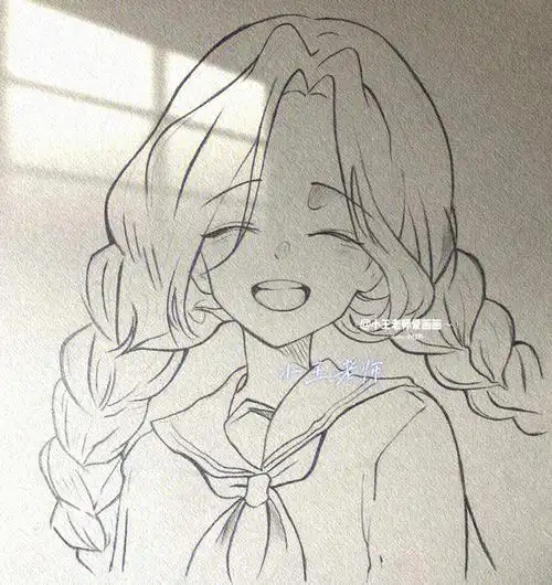 简笔画教程可爱小女孩系列二