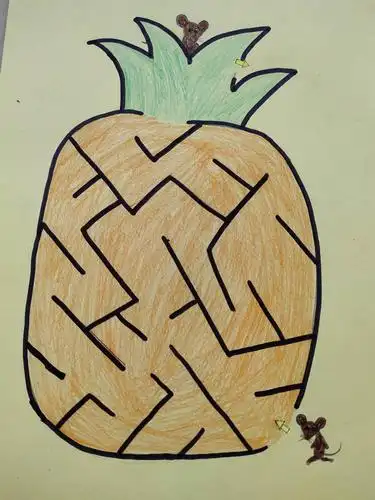 【化稍营中心幼儿园】/我们在行动(三十四)/绘画游戏《趣味迷宫》