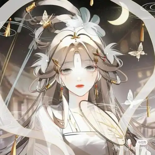 动漫卡通女生女头古风可爱高冷头像手绘