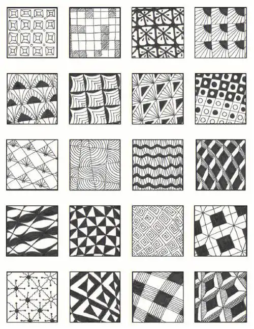 黑白图案设计素材分享