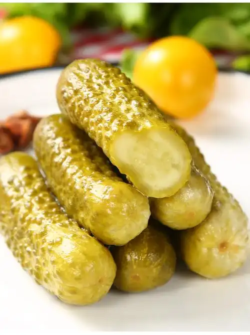 俄式酸黄瓜俄罗斯罐头小青瓜酱瓜咸菜配菜即食泡菜500g 河马酸黄瓜(偏