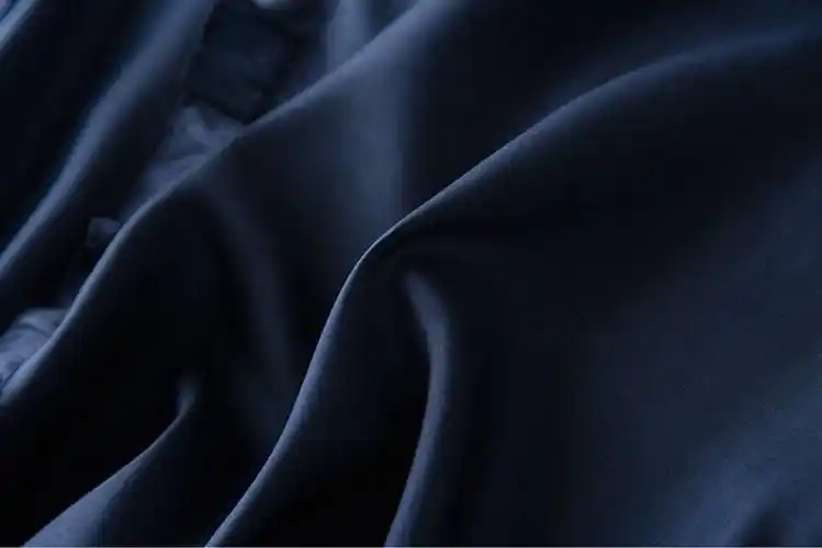 16姆米mm108门幅深蓝藏青色现货弹力缎睡衣枕套连衣裙衬衫桑蚕丝