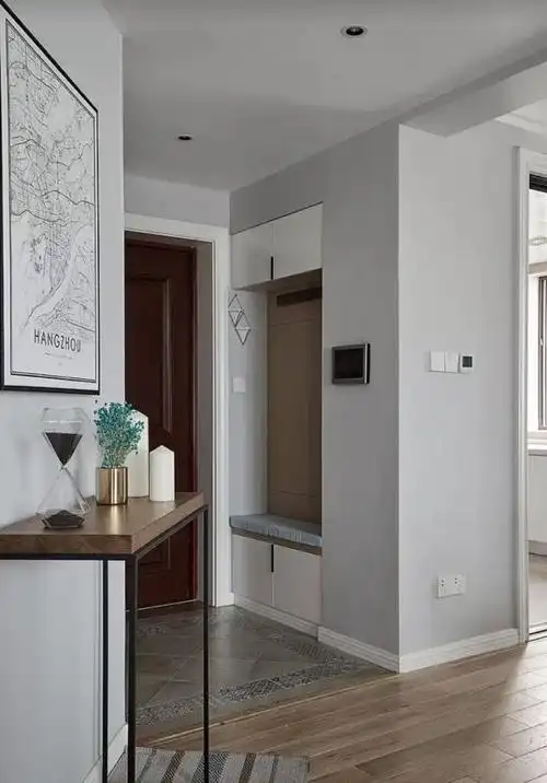 厌倦了进门就是大鞋柜?现在流行这么装,这22款玄关让你耳目一新