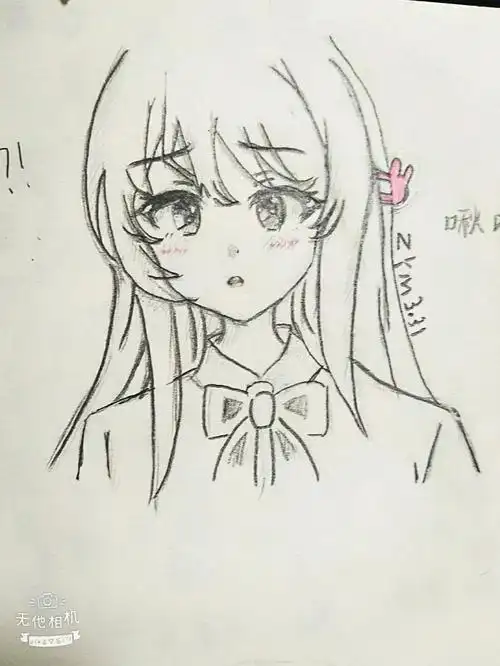 简单人物铅笔画04