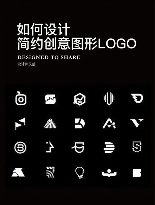 极简风格简约创意字母logo设计