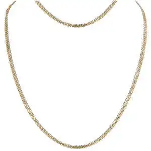 [99新]cartier卡地亚三色金三环trinity长款男士项链