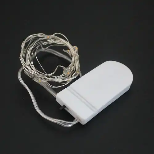 led铜线灯串 纽扣电池灯串圣诞节假日装饰彩灯