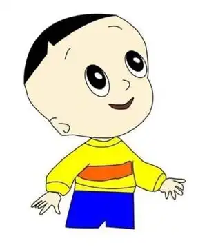 幼儿奔跑的大头儿子简笔画图片