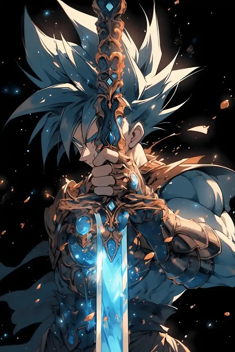 今天给大家带来的是赛亚人孙悟空手持大宝剑的高清壁纸,炫酷程度简直