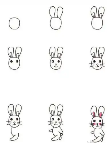简笔画动物简单画法简笔画动物简单画法兔子