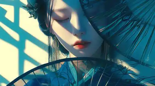 ai古典美女古装古风投射浓妆红唇遮面闭着眼睛阳光首页上一页123456