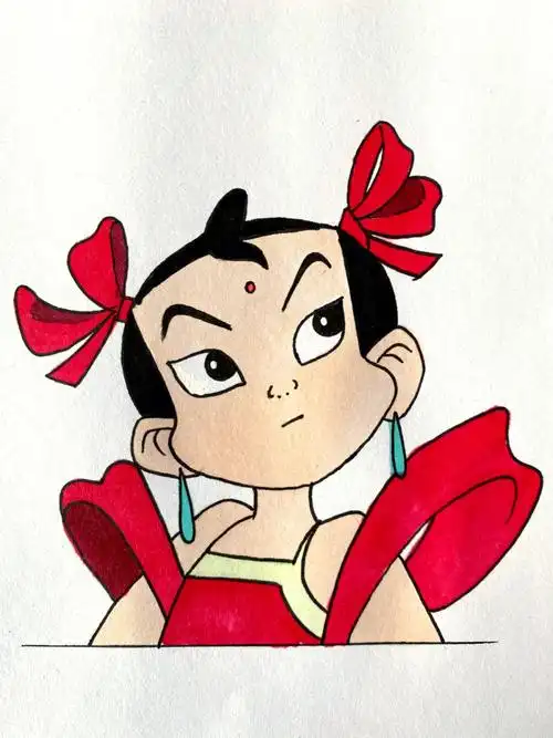 卡通动画片小哪吒