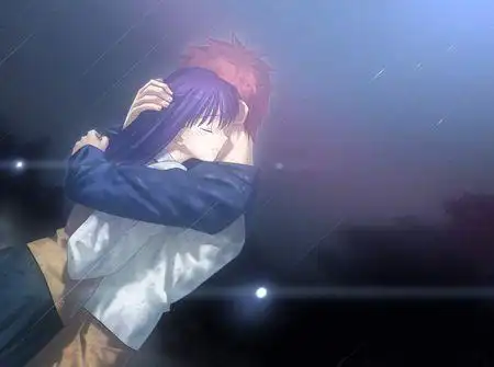 求贡献一张情侣雨中拥抱的图片