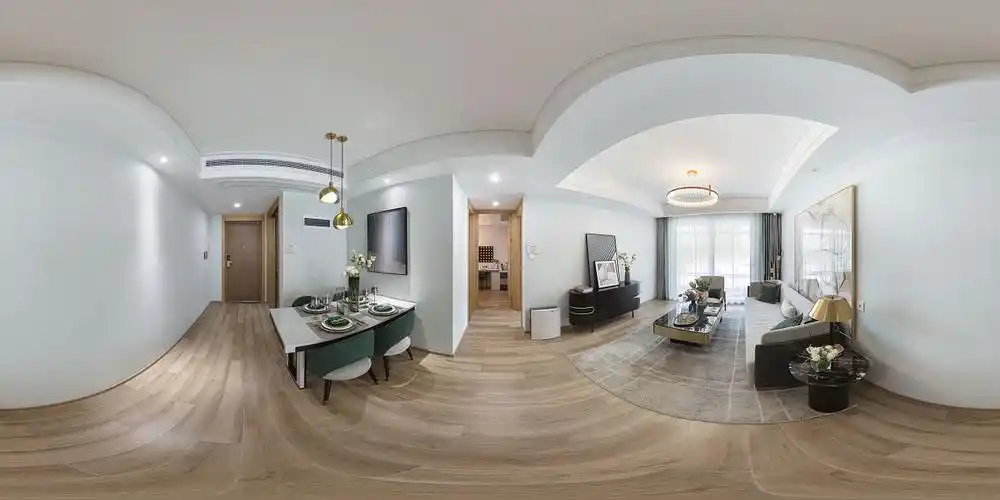 样板间全景拍摄360度vr全景启东新湖绿城海上明月