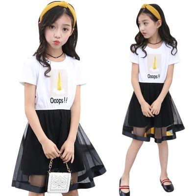 女童连衣裙大童女装夏装10八11九12十13岁小学生女孩儿童裙子洋气