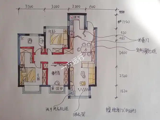 手绘布局改造方案|空间|家装设计|一方远行 - 原创作品 - 站酷 (zcool