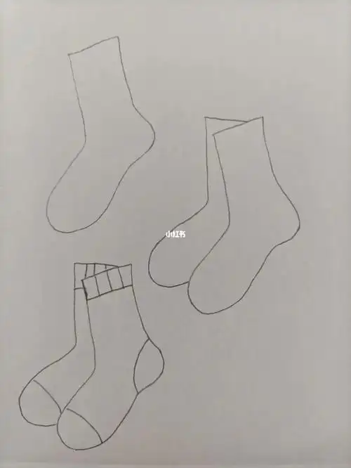 简笔画358袜子