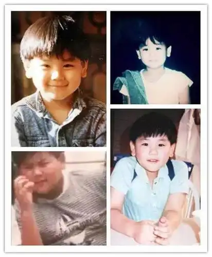 小时候的彭于晏,圆圆脸,肉嘟嘟    现在的他是这样的.