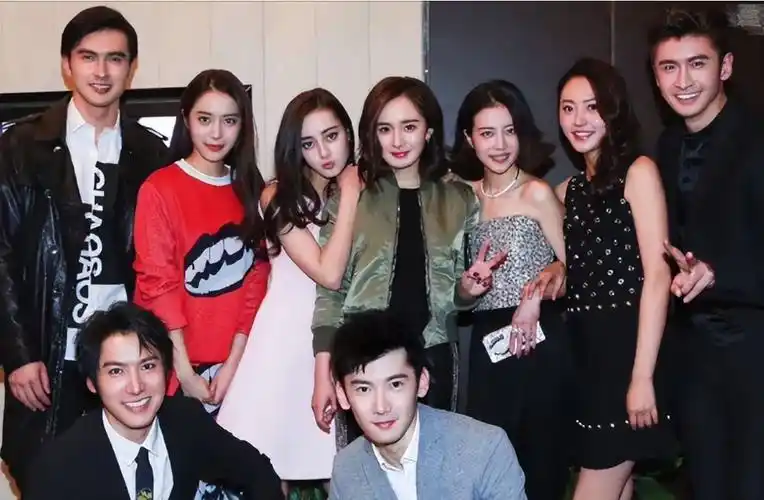 以杨幂为标杆本杆,女有迪丽热巴,祝绪丹,男有高伟光,张云龙,再算上