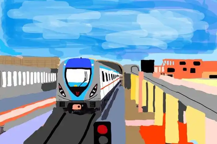 简笔画广州地铁