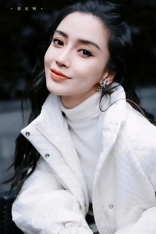 angelababy秋日暖白造型##angelababy活动状态