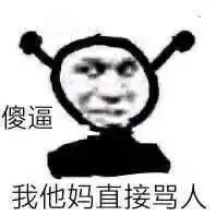 傻逼,我他妈直接骂人_傻逼_直接表情