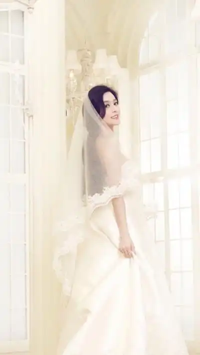 范冰冰 婚纱系列#明星#平铺壁纸#高清手机壁纸"