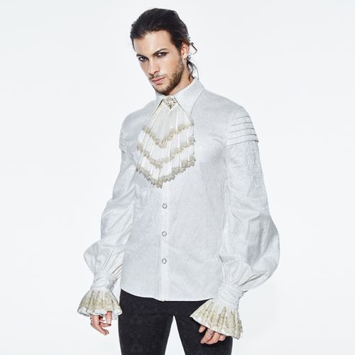 钢铁老爷欧美中世纪哥特男装法式宫廷上衣灯笼演出衬衫