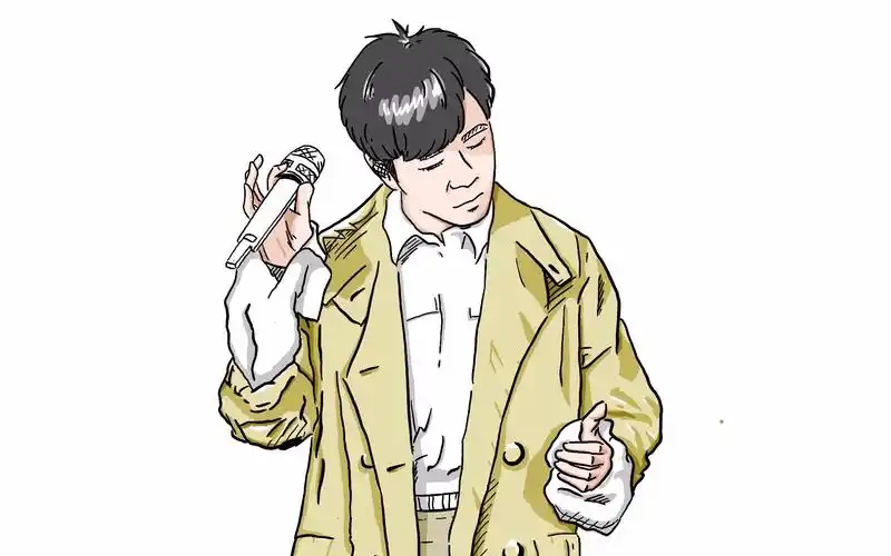 手绘吴青峰x歌手起风了