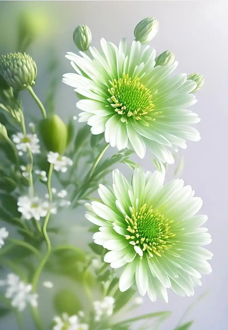 护眼壁纸 | 清新绿小雏菊