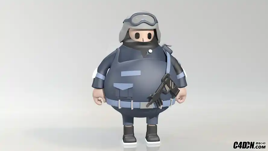 c4d作品卡通版cf斯沃特