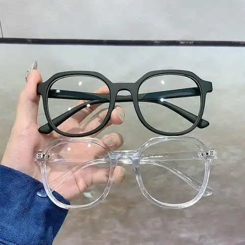 ins网红近视眼镜女学生韩版圆脸显瘦素颜防蓝光眼镜男可配近视镜