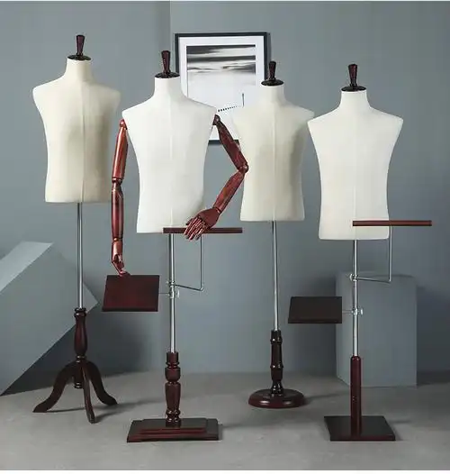 梦培萝 男模特道具全身人台衣架拍照橱窗展示架半身假人体衣服装店