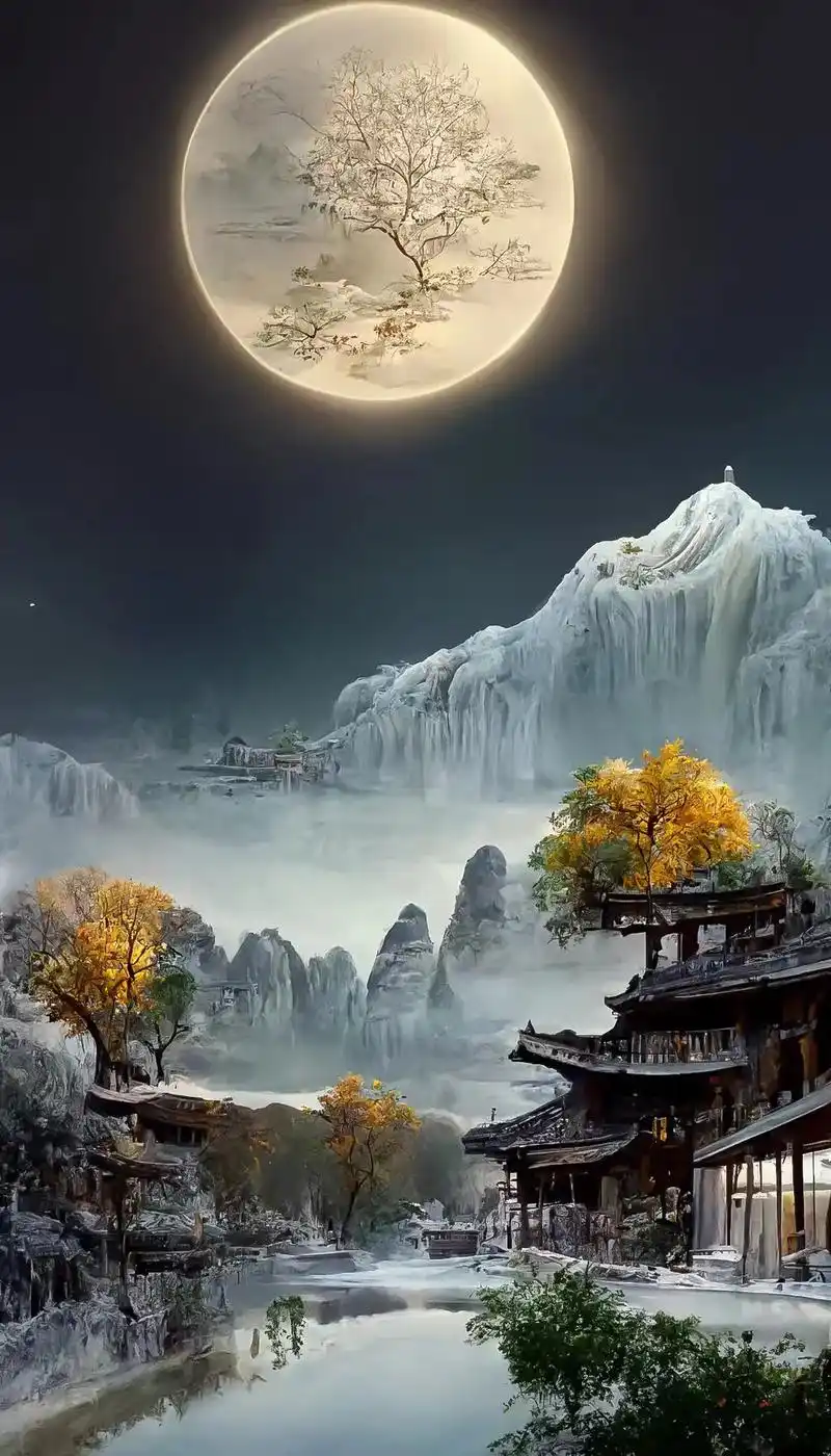 用你现有文化描述此景#唯美意境 #国风古韵 #云雾缭绕人间仙 - 抖音