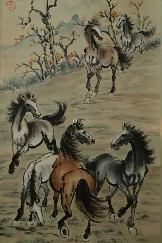 "徐悲鸿"骏马图