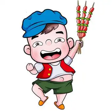 烤串大叔卡通
