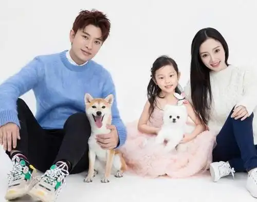 贾乃亮晒一家三口大片为女儿庆生甜馨挤眼卖萌越来越美