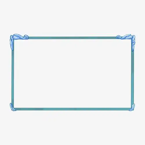 游戏边框 装饰 细节 质感 蓝色素材免费下载_觅元素