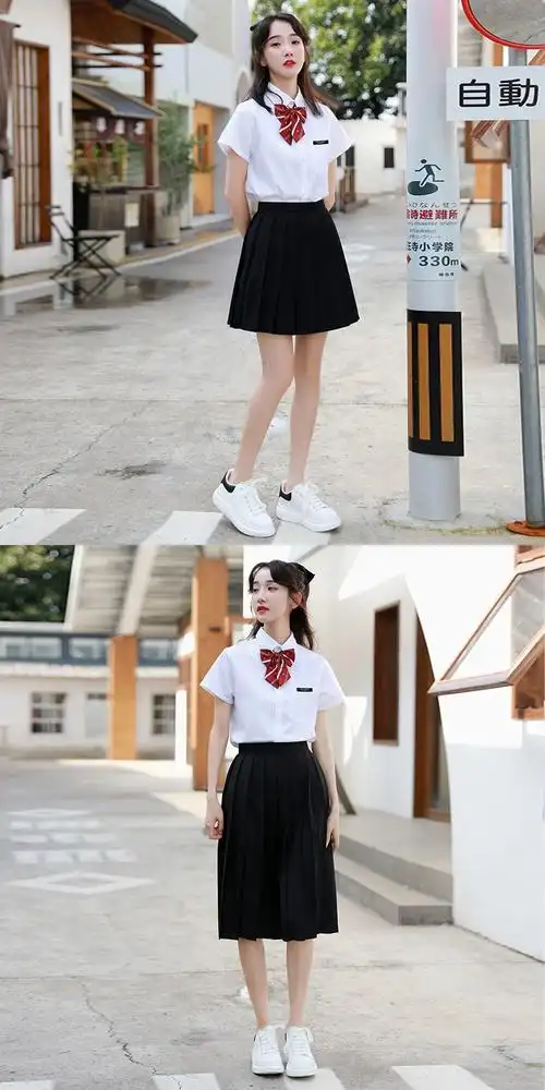 班服套装学院风高中日系制服英伦初中班服毕业校服套装学生装女白子母