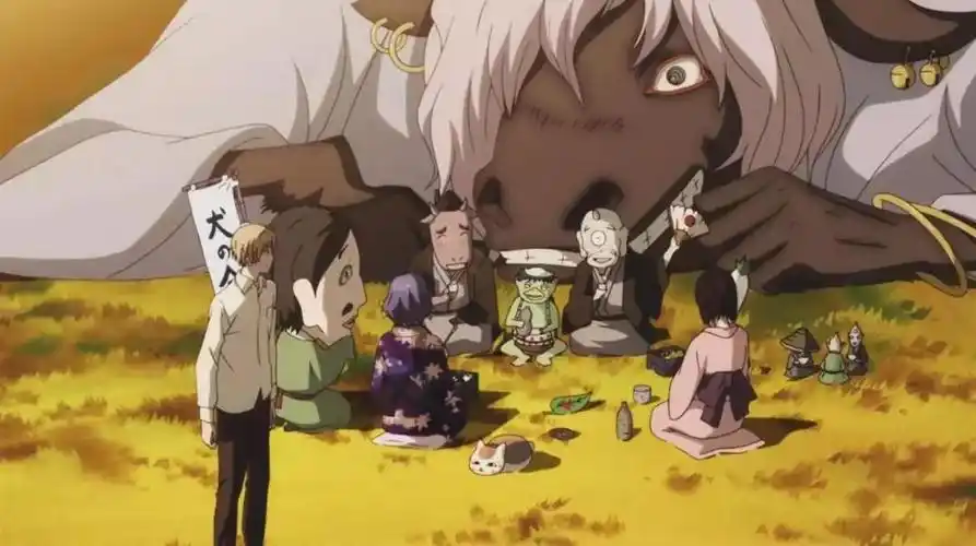 藤原夫妇收养他后,夏目贵志在一次被妖怪追赶的路上,无意中解救了被封