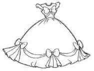 人物简笔画裙子公主