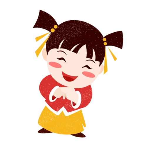 可爱卡通笑脸娃娃元素