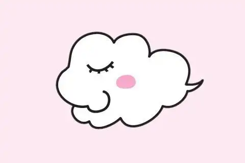 卡通,云朵,简单画法,步骤图解,教程,简笔画图片