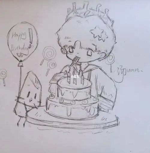 提前画了一个过生日的周深啊