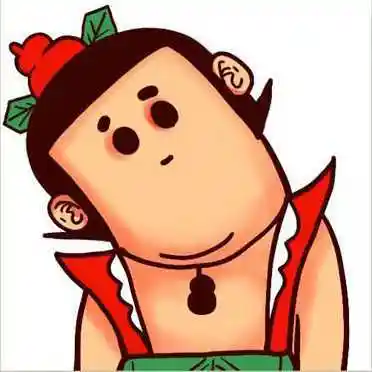 卡通一左一右歪脖子伴侣头像