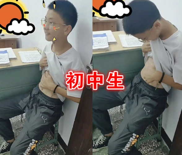 有种优秀叫"炫腹肌",小学生vs高中生,看到大学生:这12块就过分了